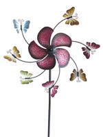 Windrad Schmetterling 150X40 Cm Gartenstecker Windspiel Gartendeko Blumenstecker