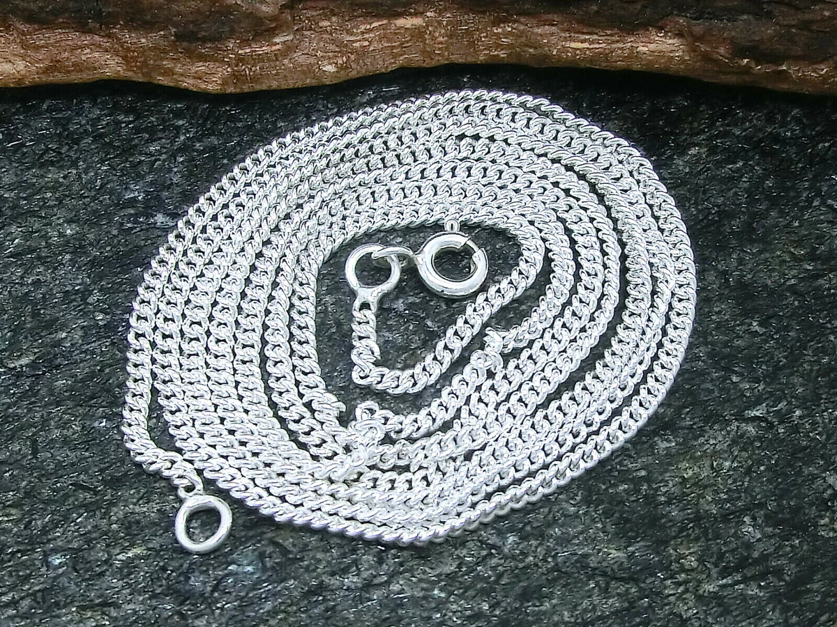 Collana Catana In Argento Sterling Rodiato – 0.9 Mm X 55,9 Cm – Regolabile Con Moschettone