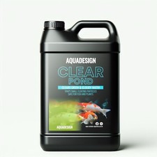 AquaDesign POND CLEAR Water Clarifier 5000ml - Green/Cloudy Water Treats 25000L