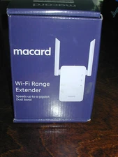 Macard RE-1200 White WiFi Signal Range Wireless Booster Dual Band Extender