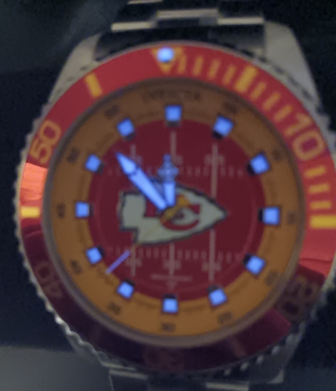 Invicta Kansas City Chiefs Men's 47mm Limited Stainless Quartz Watch 36945 eBay