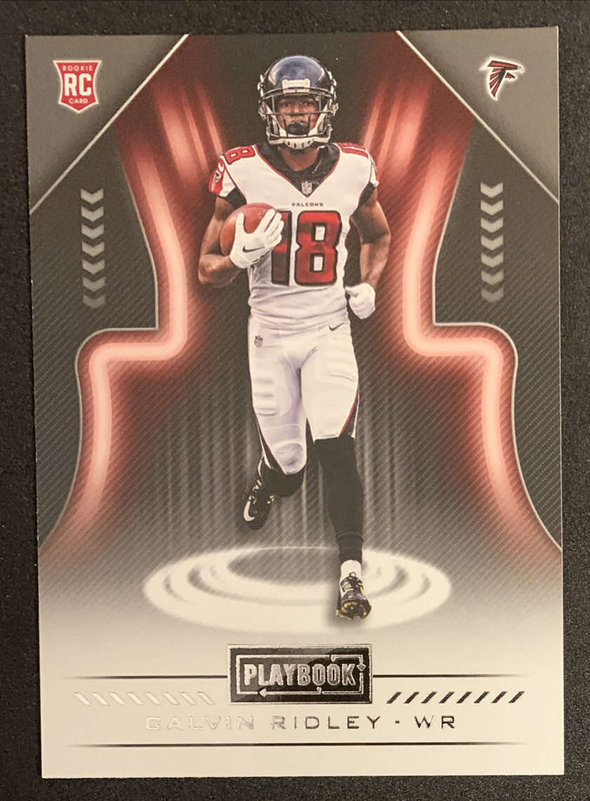 Calvin Ridley 2018 Panini Playbook Rookie Card RC #104 ATLANTA FALCONS