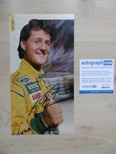 Michael Schumacher "Benetton" Autogramm signed 14x27 cm Magazinbild ACOA