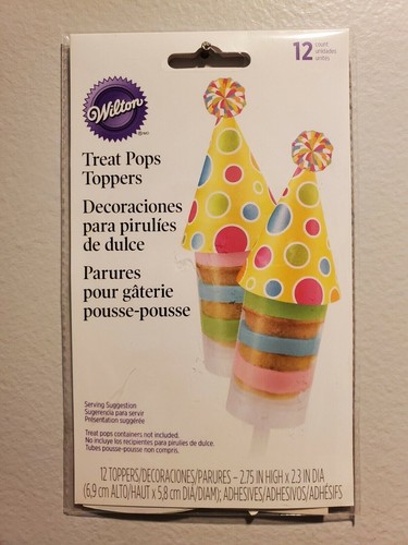 12 - Wilton Treat Pops Clown Party Hat Toppers #2113-0266 discontinued - Picture 2 of 5