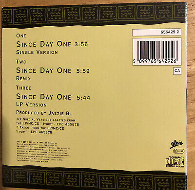 TEENA MARIE, Since Day One CD, UK Epic 1990, 3 Track CD TEENA MARIE, Since Day One CD, UK Epic 1990, 3 Track CD