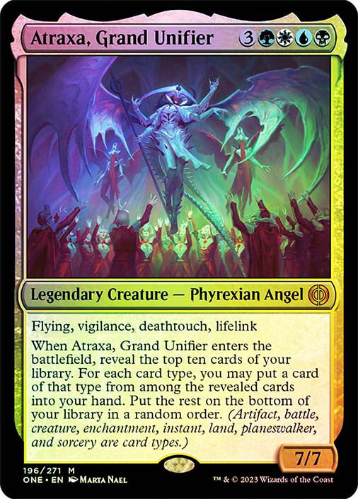MTG FOIL Atraxa, Grand Unifier - Phyrexia: All Will Be One #196 | eBay