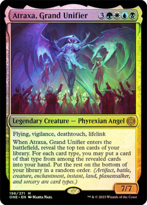 MTG FOIL Atraxa, Grand Unifier - Phyrexia: All Will Be One #196 | eBay