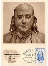 1085+ FDC  CARTE 1er JOUR    BENJAMIN  FRANKLIN
