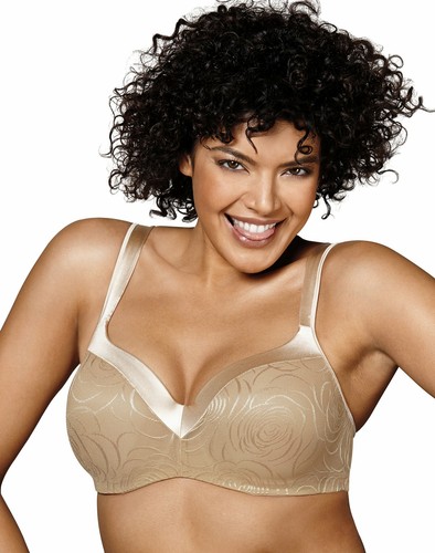 Playtex Underwire Bra Secrets Body Revelation Lace Trim Womens Balconette Smooth - Picture 1 of 15