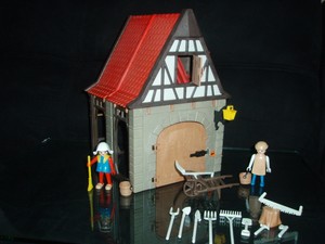 Playmobil 3443 Vintage Old House Medieval Barn Adult Collector W