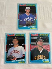 (3) 1989 FLEER EXCITING STARS-TOM HENKE#22/44-JIM GOTT #16/44-HENNEMAN # 23/44