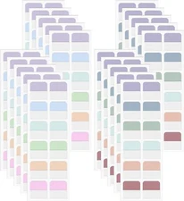 240 Pcs 1Inch Colored Book Sticky Index Tabs Dividers Repositionable Book Page