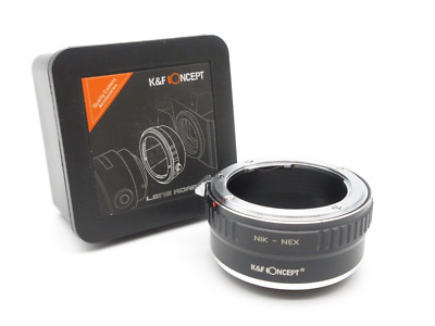 K&F Concept Adapter NIK-NEX für Nikon F Objektiv auf Sony NEX E Mount Kamera