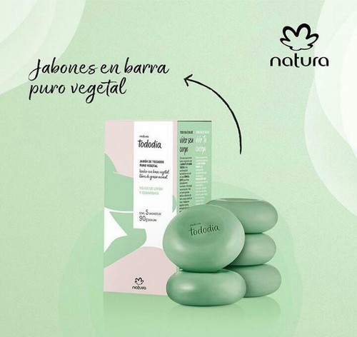 Jabones Natura Tododia Puro Vegetal Caja C5 Unidades