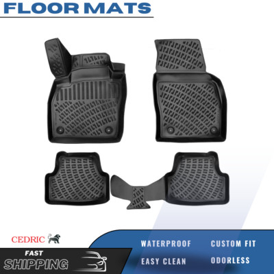 Car Floor Mats Liner for Skoda Fabia 2022-2026 Hatchback Rubber TPE All-Weather