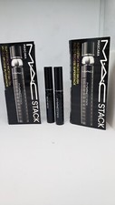 Lot 4 MAC MacStack Mascara MICRO BRUSH Black .07oz/2.1ml Travel Size NEW