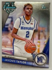 2023-24 Topps Bowman Chrome University #53 Javonte Taylor Memphis U 1st