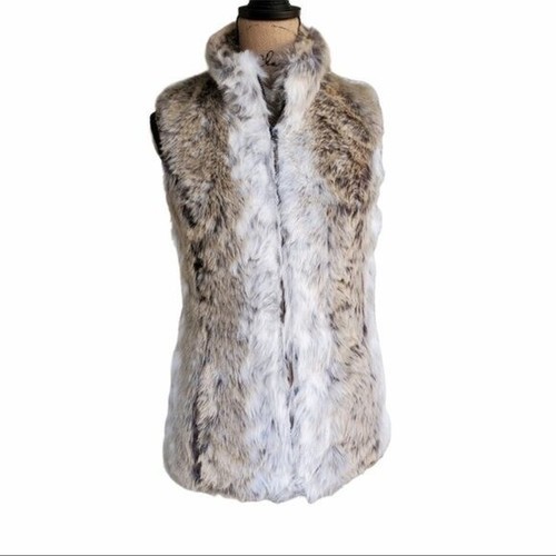 Fuda Faux Fur Reversible Vest Size 
