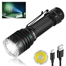 Linterna táctica Wurkkos TS23 - 5000 lúmenes linterna súper brillante, 482 met...