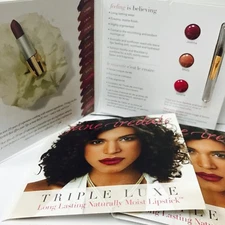 jane iredale Triple Luxe Long Lasting Naturally Moist Lipstick Sample Card x 5pc
