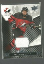  2018-19 Upper Deck Team Canada Juniors Jerseys #34 Cole Fonstad (ref 64433)