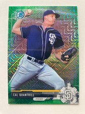 2017 Bowman Chrome Prospect #BCP55 Cal Quantrill (Green MOJO Refractor, #'d/99)
