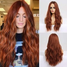 Vairety Long Wavy Auburn Wig