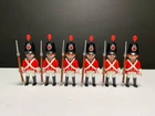Playmobil Vintage Red Coat Soldiers. x6.