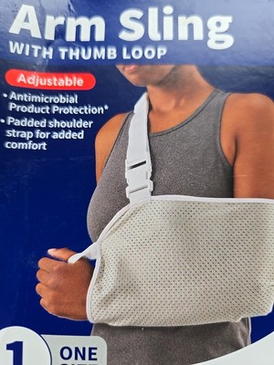 Walgreens Arm Sling w/ Thumb Loop .1 Size  Fits Left or Right New / Flawed Box N