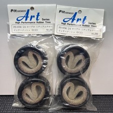 Pit Shimizu 24mm Belted 35R Slick Tires 4pcs Touring HPI Yokomo Vintage RC