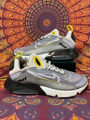 Men s Nike Air Max 2090 Gray Yellow Sneakers Size 11.5 Running Lifestyle Shoes