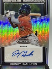 2022 Panini Prizm Draft Picks Signing Session #SS-QH Quincy Hamilton Auto Silver