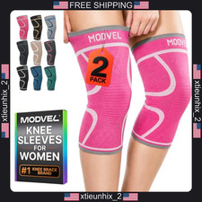 Knee Support Sleeve for Women, Compression Brace for Pain Relief, Active