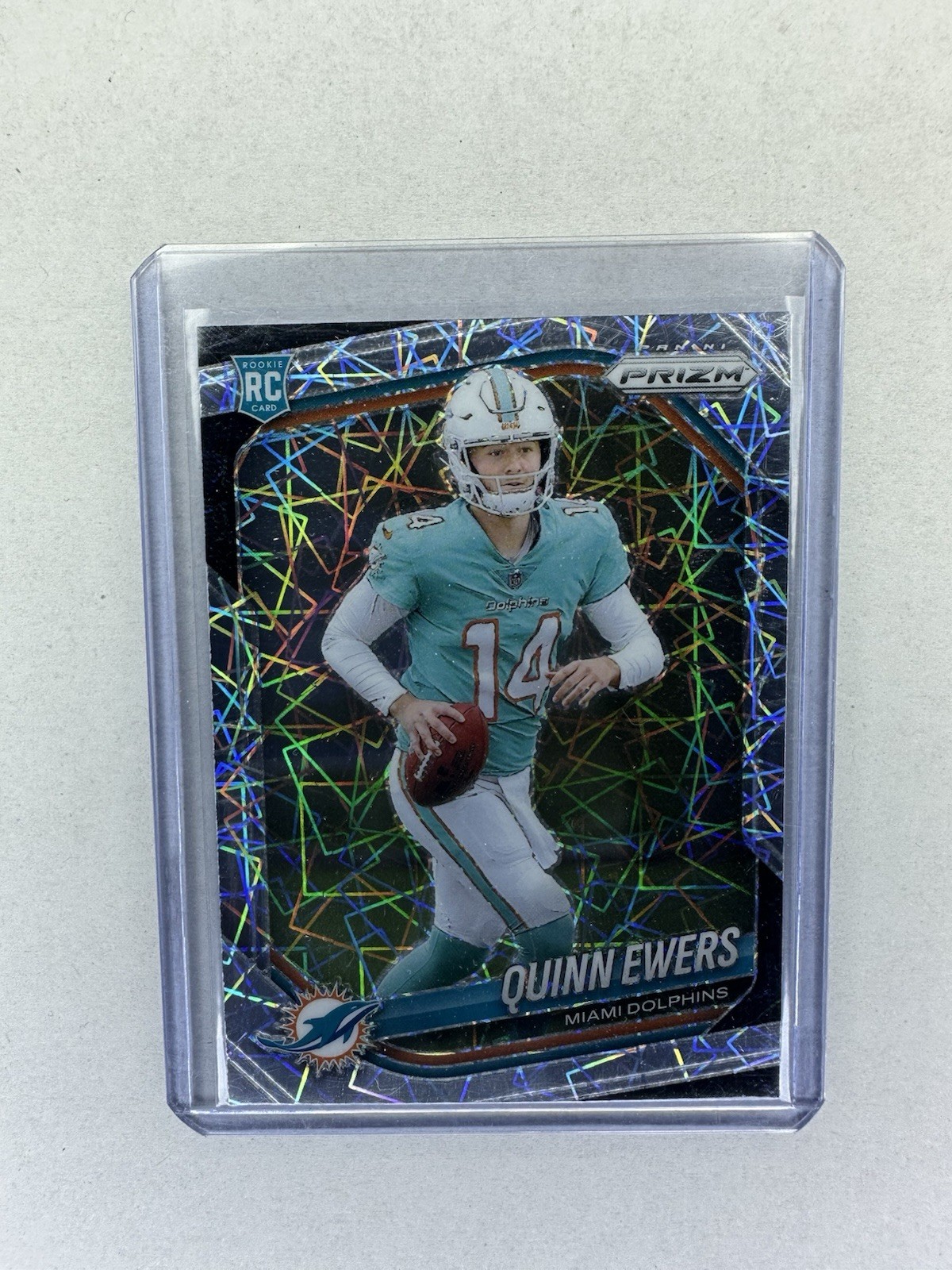 2025 Panini Prizm - Rookies Quinn Ewers #307 Lazer Prizm (RC)