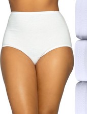 Vanity Fair Perfectly Yours Cotton Brief 3 Pack 15320 Size XL White