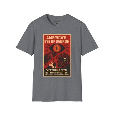America's Eye of Sauron  Graphic T-Shirt Mass Surveillance Truth Seeker Tee