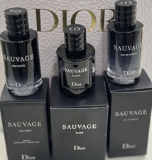 3 Dior Sauvage travel set - mini travel size EDP, Elixir, Eau Forte New In Box