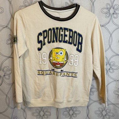 Nickelodeon Spongebob Squarepants 1999 Cream Sweatshirt Long Sleeve Size 18/20