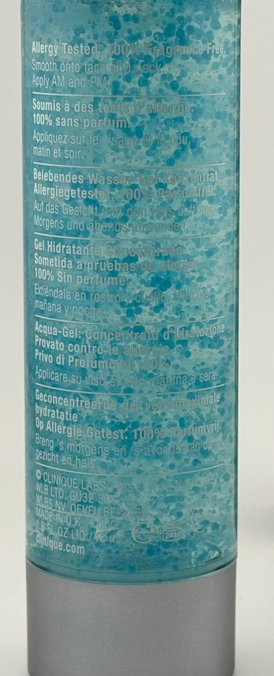 Clinique Maximum гидратор активированный воды гель концентрат 48 мл/1,6 унц новый - Изображение 2 из 4