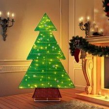 Christmas Tree 4FT Displays Decoration w/ Light for In/Outdoor Holiday Party