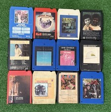 Lot of 12 Vintage 8-Track Cassette Tapes Soul Funk R B Disco