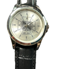 Men's Black Back Collectible confederate 1861-1865 watch WORKING