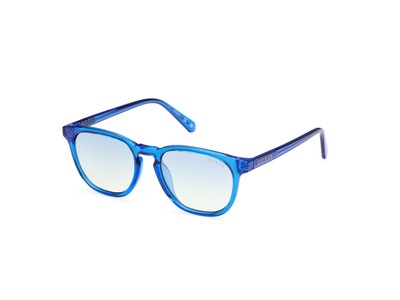 Guess Sonnenbrille GU8293 90X Blau Blau Herren 
