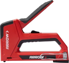 T501 5-In-1 Manual Staple and Nail Gun, Wire Stapler, and Brad Nailer for Wood,