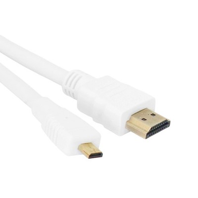 Micro HDMI auf HDMI Kabel | 1m Weiß 4K | für Raspberry Pi 4/5 Kameras Sony Alpha