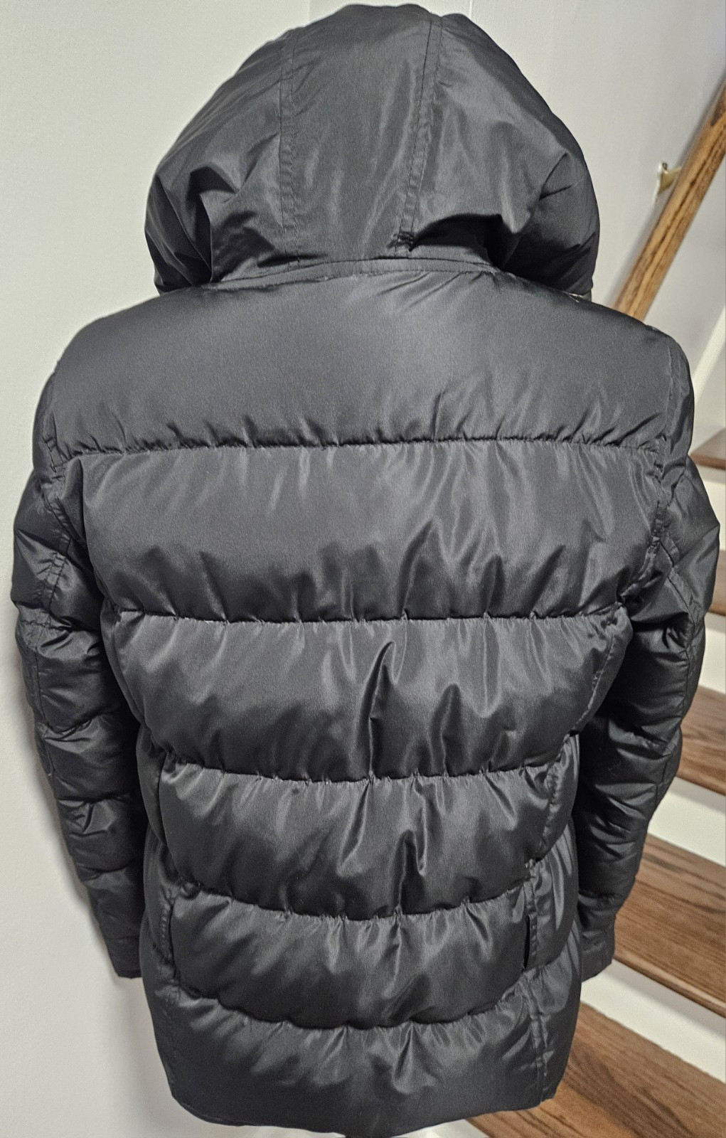 Theory Down Lined Quilted Puffer Jacket Hoodie Wo… - image 7