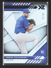 2021 Panini Chronicles David Peterson #17 XR Blue /99 Mets TV4507