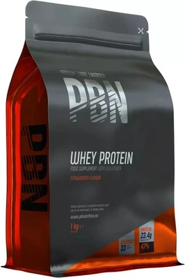 PBN - Premium Body Nutrition Whey Protein 1kg Strawberry Flavour Muscle Growth