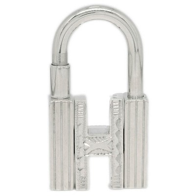 Hermes Annee Mediterranee Cadena Lock Charm Metal Silver Charms