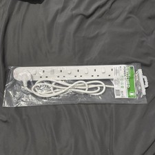 Extension Lead Trailing Socket 6 Gang  2m FACTORY SEALED